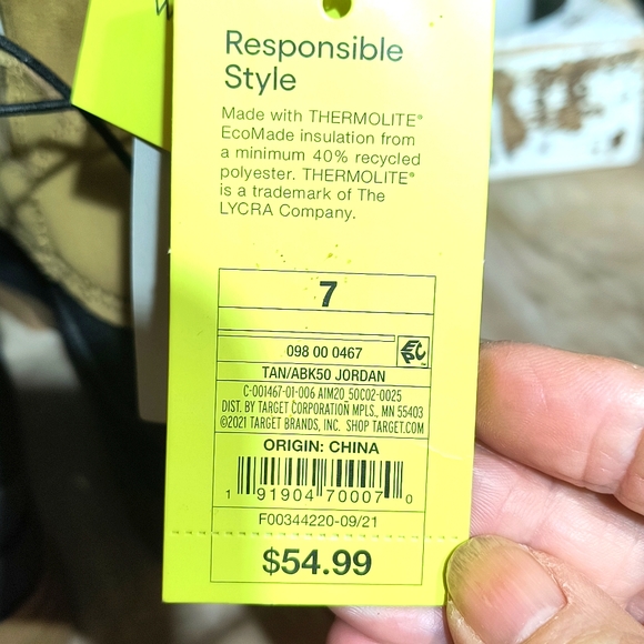 NWT, Thermolite Ecomode, Waterproof Duck Boots - Picture 9 of 11